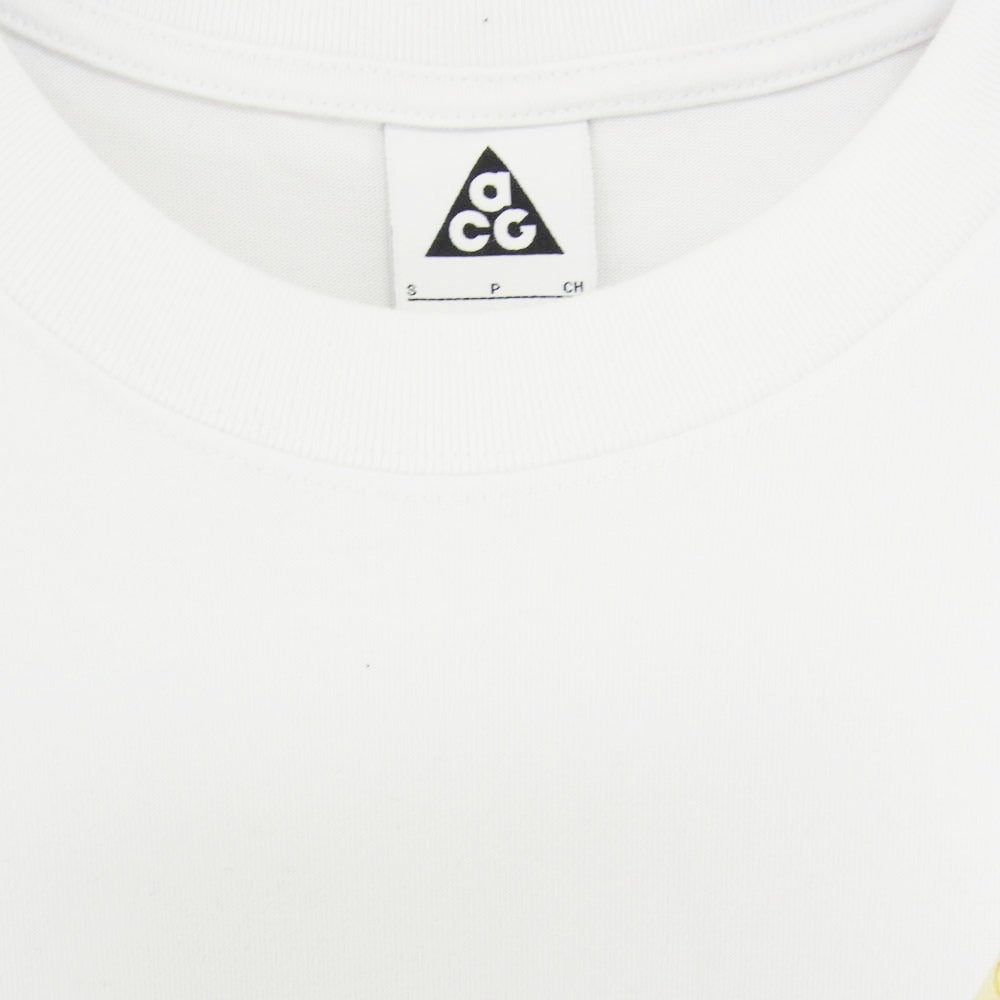NIKE ナイキ FQ3728-121 ACG NRG DF TROUT L/S TEE トラウト ロゴプリント 長袖 Tシャツ ホワイト系 S【美品】【中古】