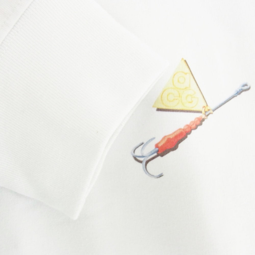 NIKE ナイキ FQ3728-121 ACG NRG DF TROUT L/S TEE トラウト ロゴプリント 長袖 Tシャツ ホワイト系 S【美品】【中古】