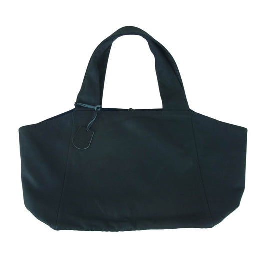 レン トウキョウジャパン 1-11-20612 ゴート レザー トート バッグ インドネシア製 ダークネイビー系【中古】