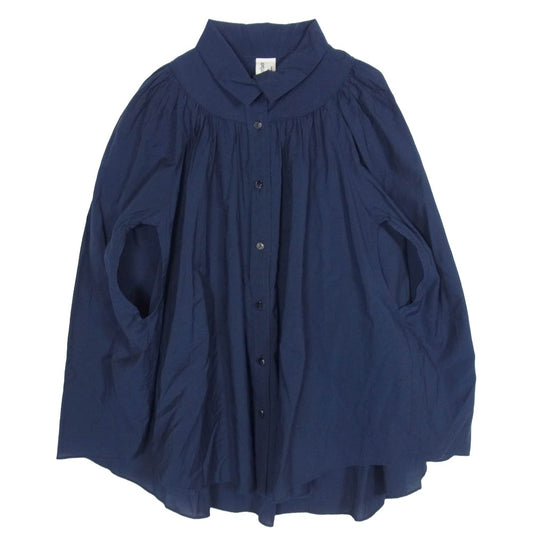 サポートサーフェス コットン 半袖 シャツ ブラウス ネイビー系 表記無し【中古】