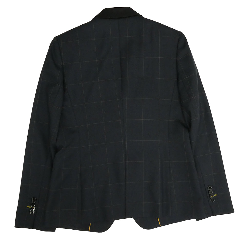 Paul Smith ポール・スミス ウール チェック セットアップ スーツ ネイビー系 42【美品】【中古】
