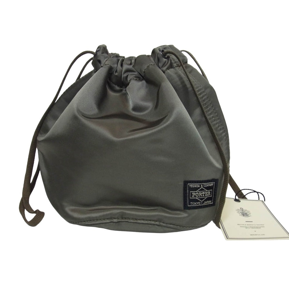 PORTER ポーター nexusⅶ ネクサスセブン 巾着 バッグ カーキ系【中古】