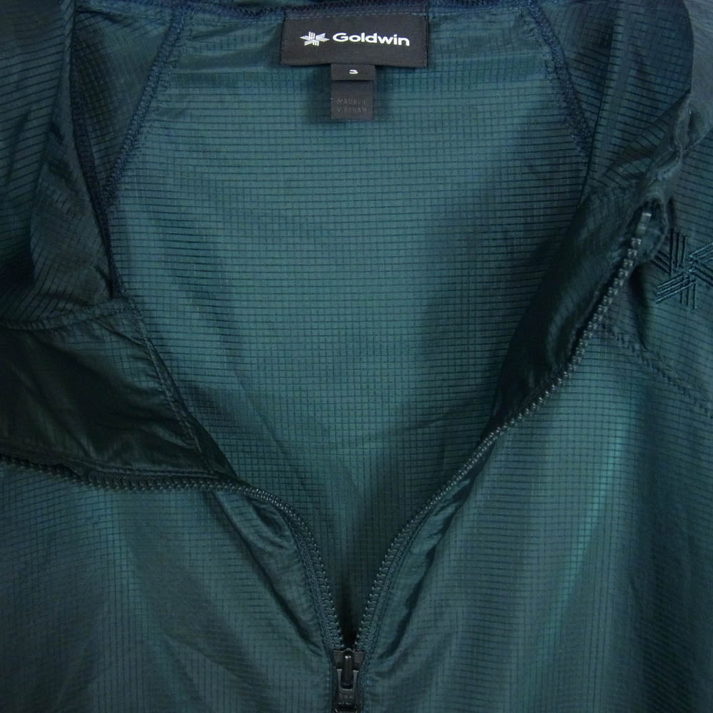 Goldwin ゴールドウィン GM16124 AIRLY SHELL PACKABLE WIND JACKET エアリー シェル パッカブル ウィンド ジャケット KOKIRAN GREEN 3【極上美品】【中古】