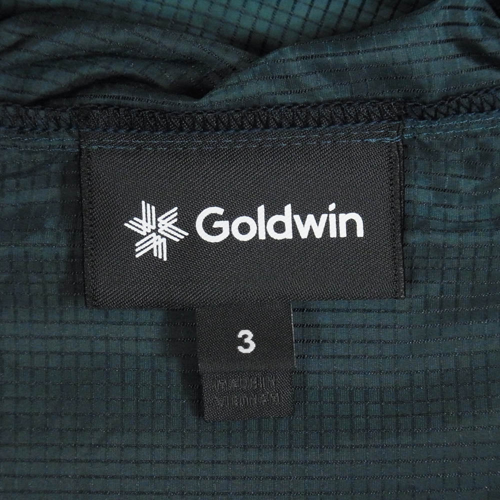 Goldwin ゴールドウィン GM16124 AIRLY SHELL PACKABLE WIND JACKET エアリー シェル パッカブル ウィンド ジャケット KOKIRAN GREEN 3【極上美品】【中古】