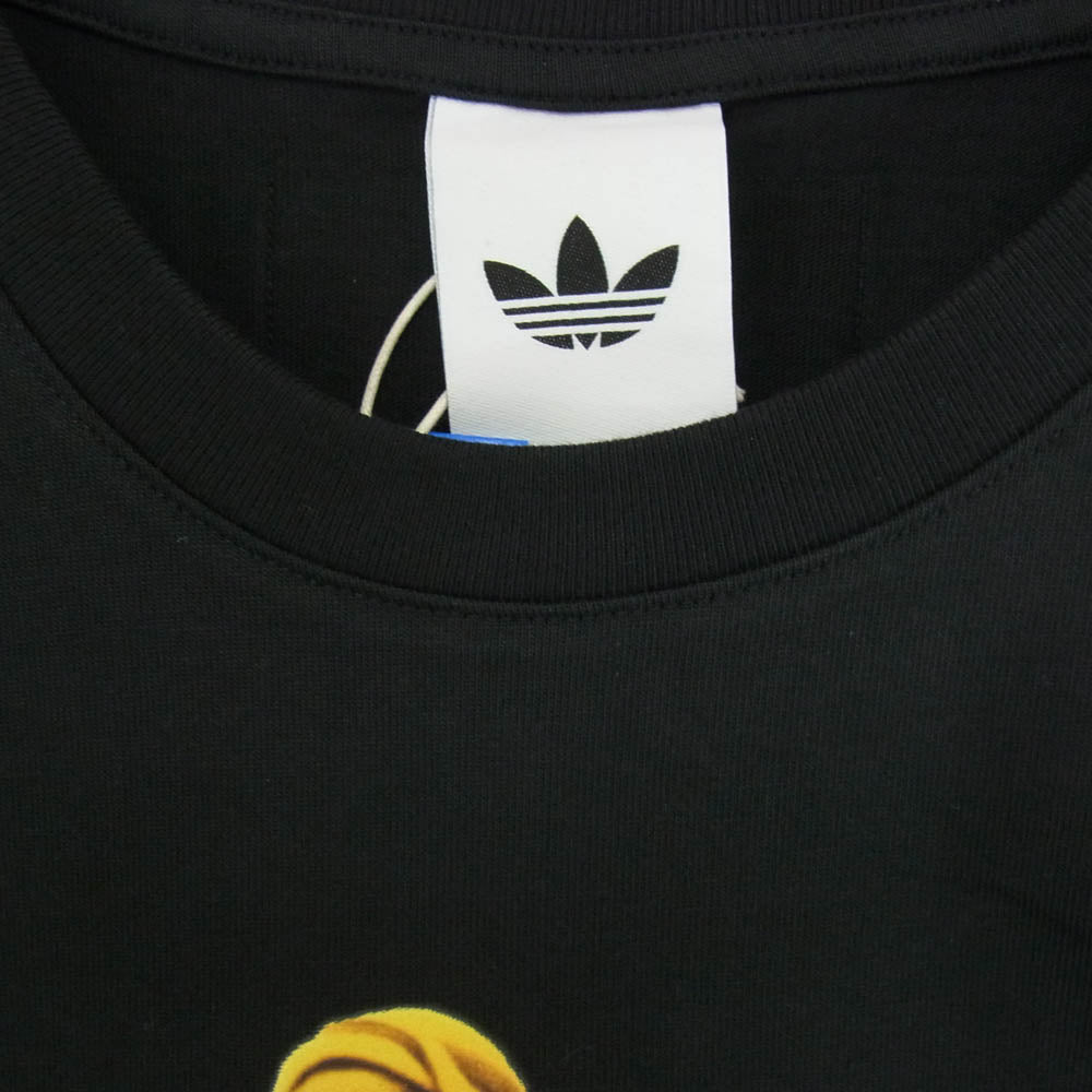 adidas アディダス KD2417 x BOB MARLEY ボブ マーリー プリント 半袖 Tシャツ ブラック系 2XL【極上美品】【中古】