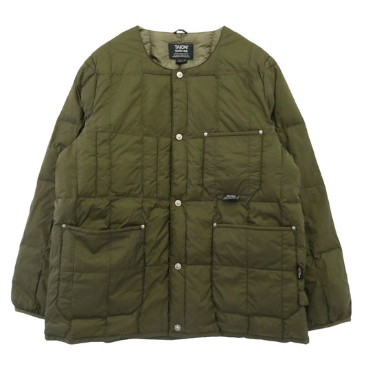 タイオン NA2504 Cordura Work Crew Neck Down Jacket コーデュラ ワーク クルーネック ダウン ジャケット カーキ系 S 3XL【中古】