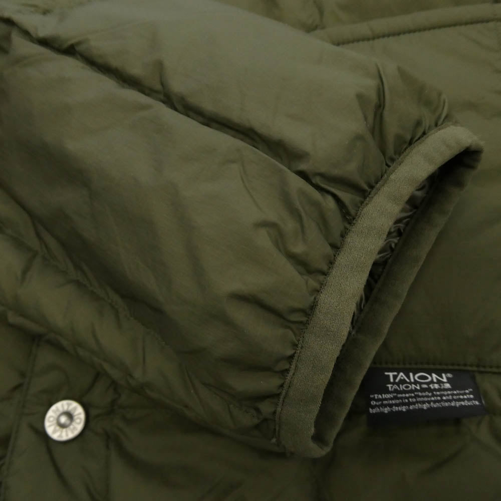 タイオン NA2504 Cordura Work Crew Neck Down Jacket コーデュラ ワーク クルーネック ダウン ジャケット カーキ系 S 3XL【中古】