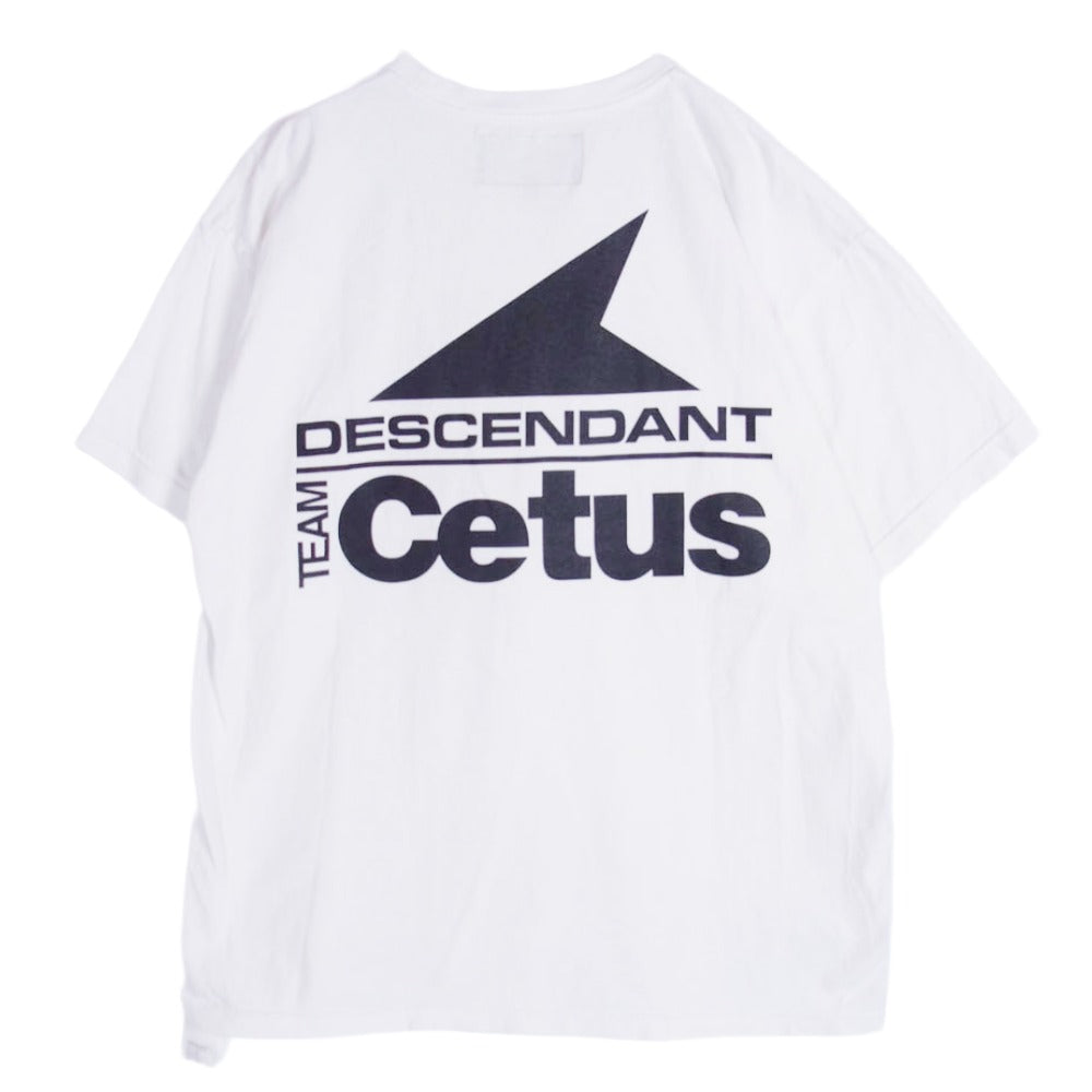 DESCENDANT ディセンダント 24SS 241ATDS-STM13S STERN SS スターン ロゴ プリント 半袖 Tシャツ ホワイト系 2【中古】
