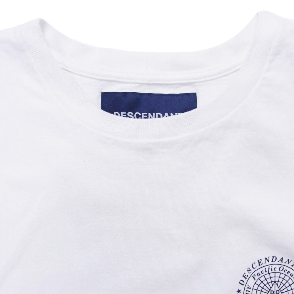 DESCENDANT ディセンダント 24SS 241ATDS-STM13S STERN SS スターン ロゴ プリント 半袖 Tシャツ ホワイト系 2【中古】