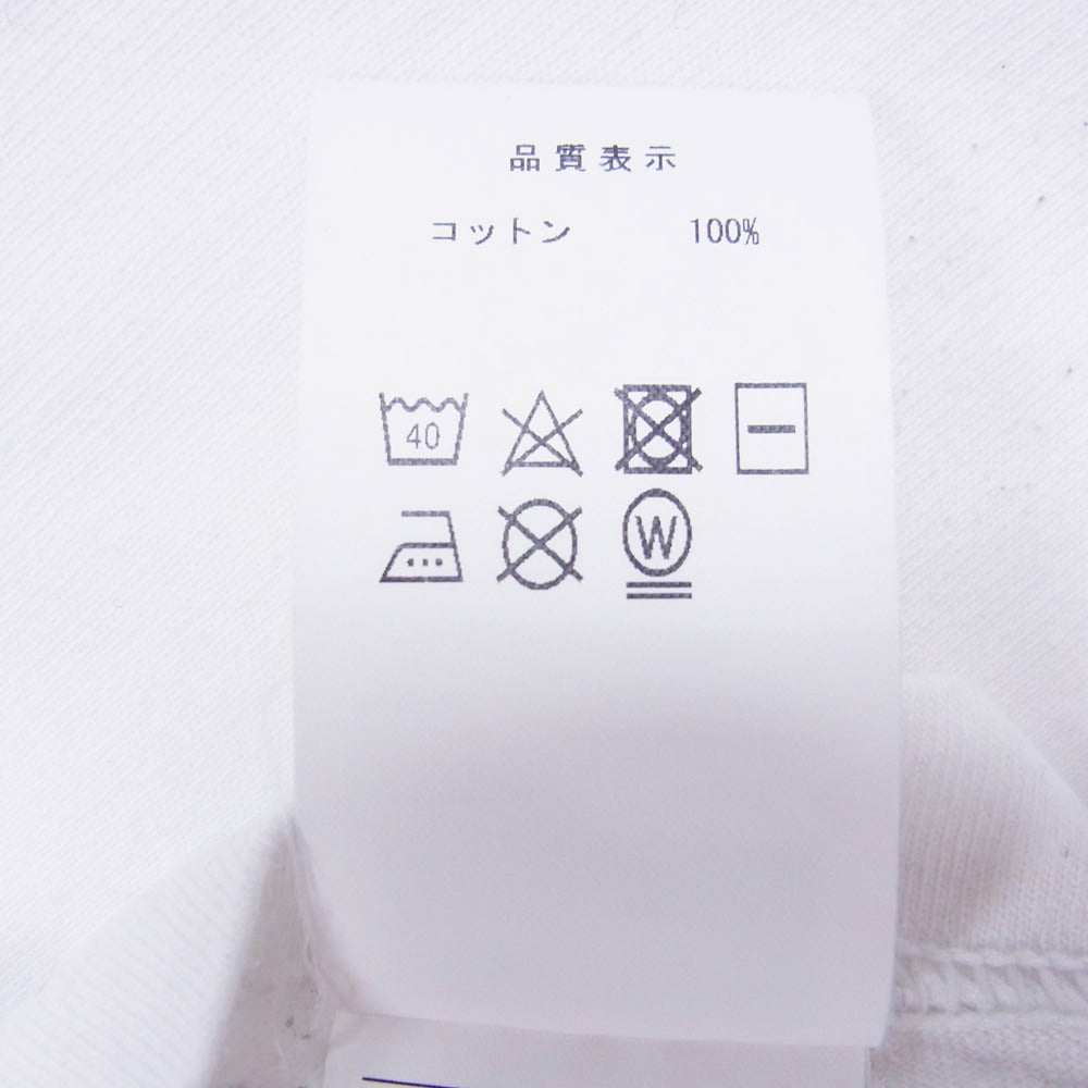 DESCENDANT ディセンダント 24SS 241ATDS-STM13S STERN SS スターン ロゴ プリント 半袖 Tシャツ ホワイト系 2【中古】