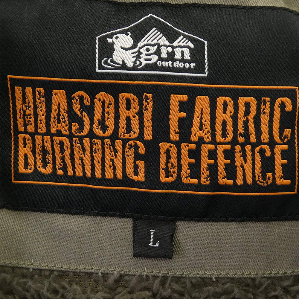 ジーアールエヌ アウトドア GO1281Q HIASOBI CAMPER BOA JACKET ヒアソビ キャンパー ボア ジャケット オリーブ系 L【中古】