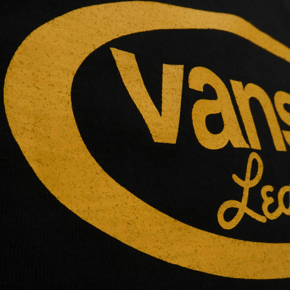 VANSON バンソン T-SHIRT S/S ロゴプリント 半袖 Tシャツ ブラック系 L【極上美品】【中古】