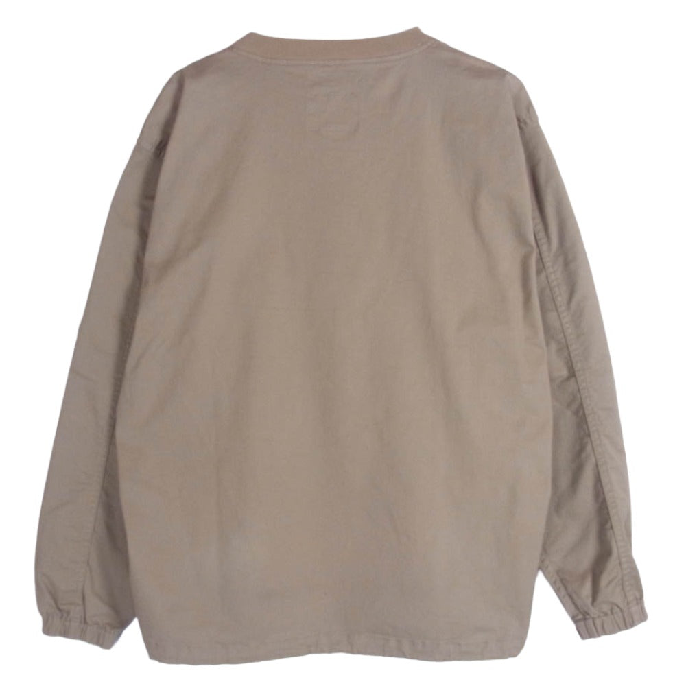 WTAPS ダブルタップス 21AW 212BRDT-SHM05 COTTON TWILL SMOCK LS コットンツイル プルオーバー クルーネック 長袖 スモック ベージュ ベージュ系 X02【中古】