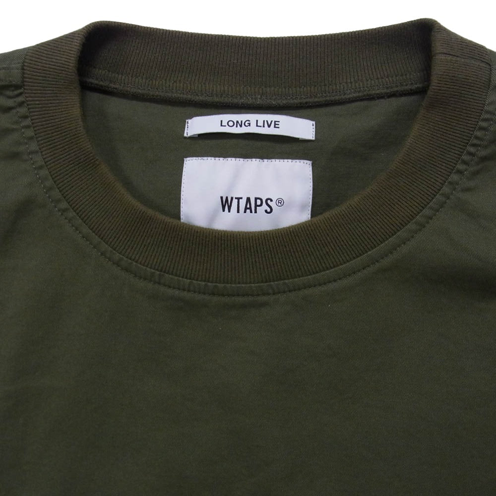 WTAPS ダブルタップス 21AW 212BRDT-SHM05 COTTON TWILL SMOCK LS コットンツイル プルオーバー クルーネック 長袖 スモック カーキ カーキ系 X03【中古】