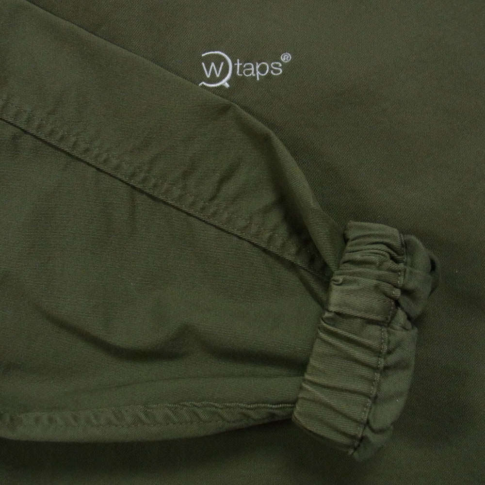 WTAPS ダブルタップス 21AW 212BRDT-SHM05 COTTON TWILL SMOCK LS コットンツイル プルオーバー クルーネック 長袖 スモック カーキ カーキ系 X03【中古】