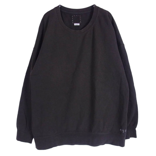 VISVIM ビズビム 18SS 0118105010039 JUMBO SWEAT CREW L/S ジャンボ 長袖 クルーネック スウェット ブラウン ダークブラウン系 3【中古】