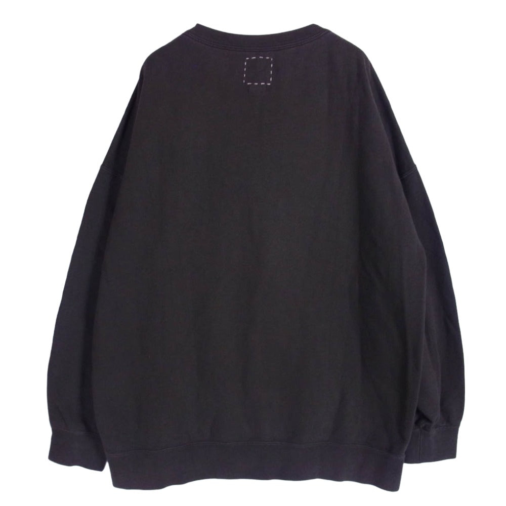 VISVIM ビズビム 18SS 0118105010039 JUMBO SWEAT CREW L/S ジャンボ 長袖 クルーネック スウェット ブラウン ダークブラウン系 3【中古】