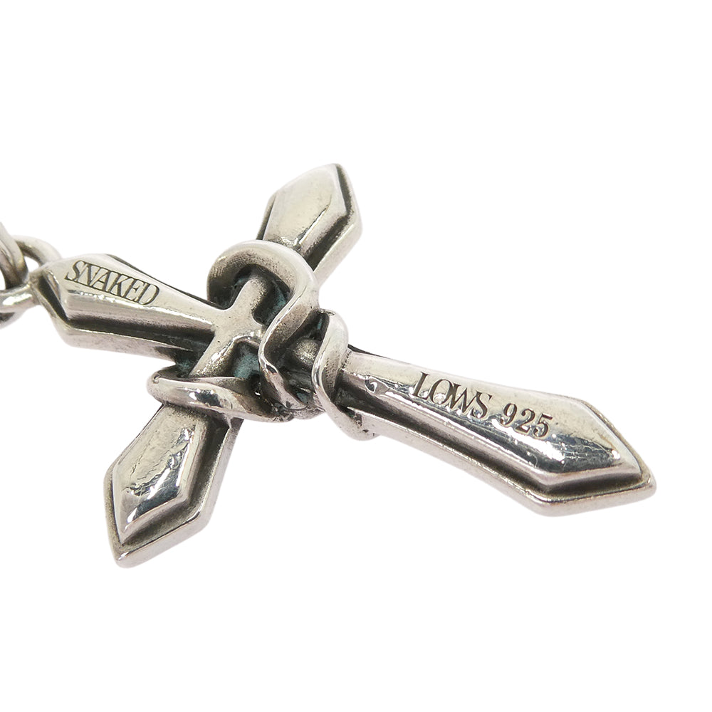 ディールデザイン SN-029 TANGLE SNAKE CROSS スネーク クロス ペンダントトップ シルバー系【中古】