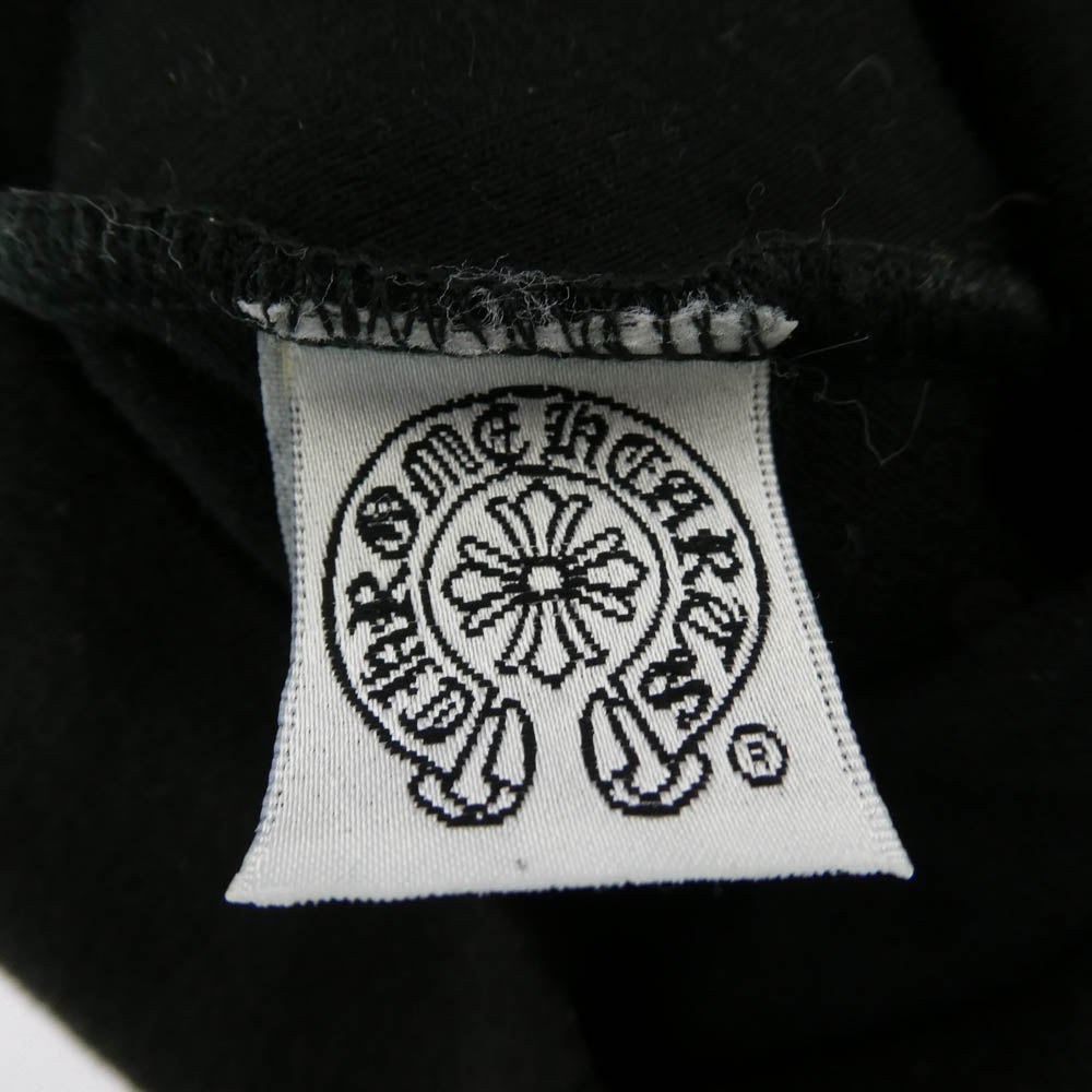 CHROME HEARTS クロムハーツ（原本無） OLD CRS オールド CHクロス 刺繍 ビーニー コットン ニットキャップ 帽子 ブラック系 ONE SIZE【中古】