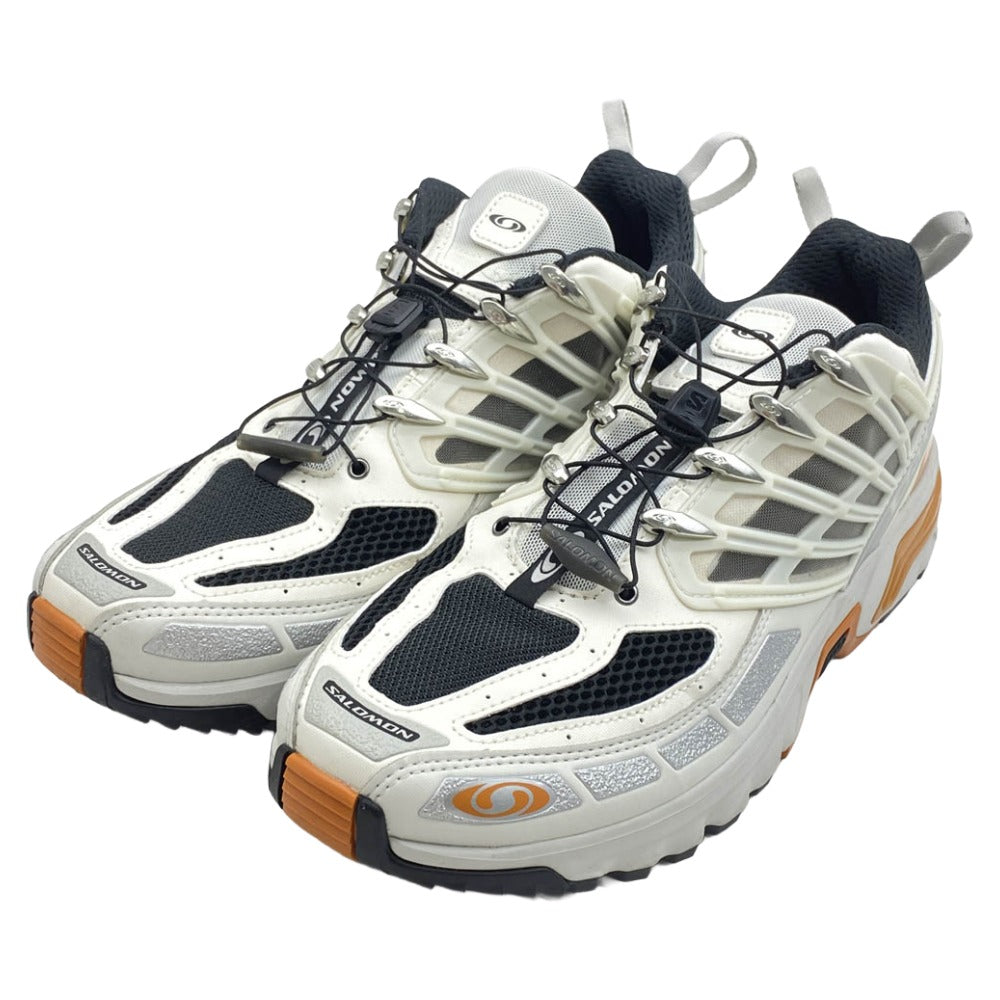 salomon サロモン 472988 ACS PRO エーシーエス プロ ローカット スニーカー ホワイト系 オレンジ系 29cm【美品】【中古】