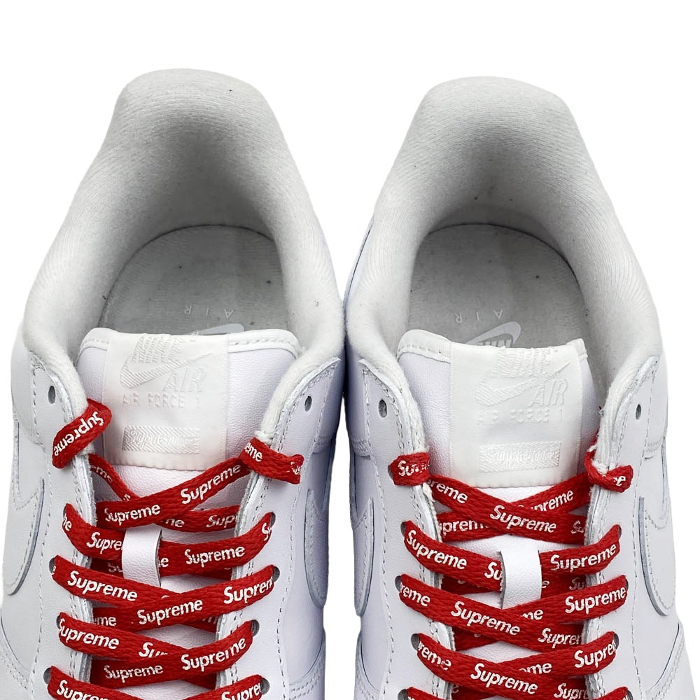 Supreme シュプリーム CU9225-100 × NIKE SUPREME AIR FORCE 1 LOW ナイキ シュプリーム エアフォース ローカットスニーカー ホワイト ホワイト系 29cm【中古】