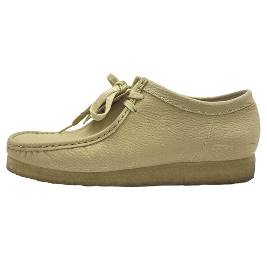 Supreme シュプリーム 25SS × Clarks Reflective Wallabee クラークス リフレクティブ ワラビー レザー モカシン クレープソール シューズ ベージュ系 27.5cm【中古】
