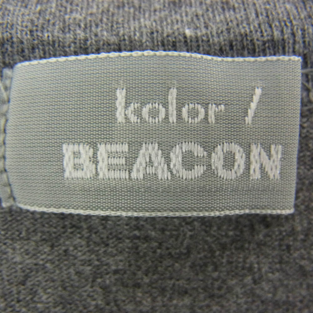 kolor カラー 19SS 19SBM-T07236S beacon ビーコン 刺繍 半袖 Tシャツ グレー系 2【中古】