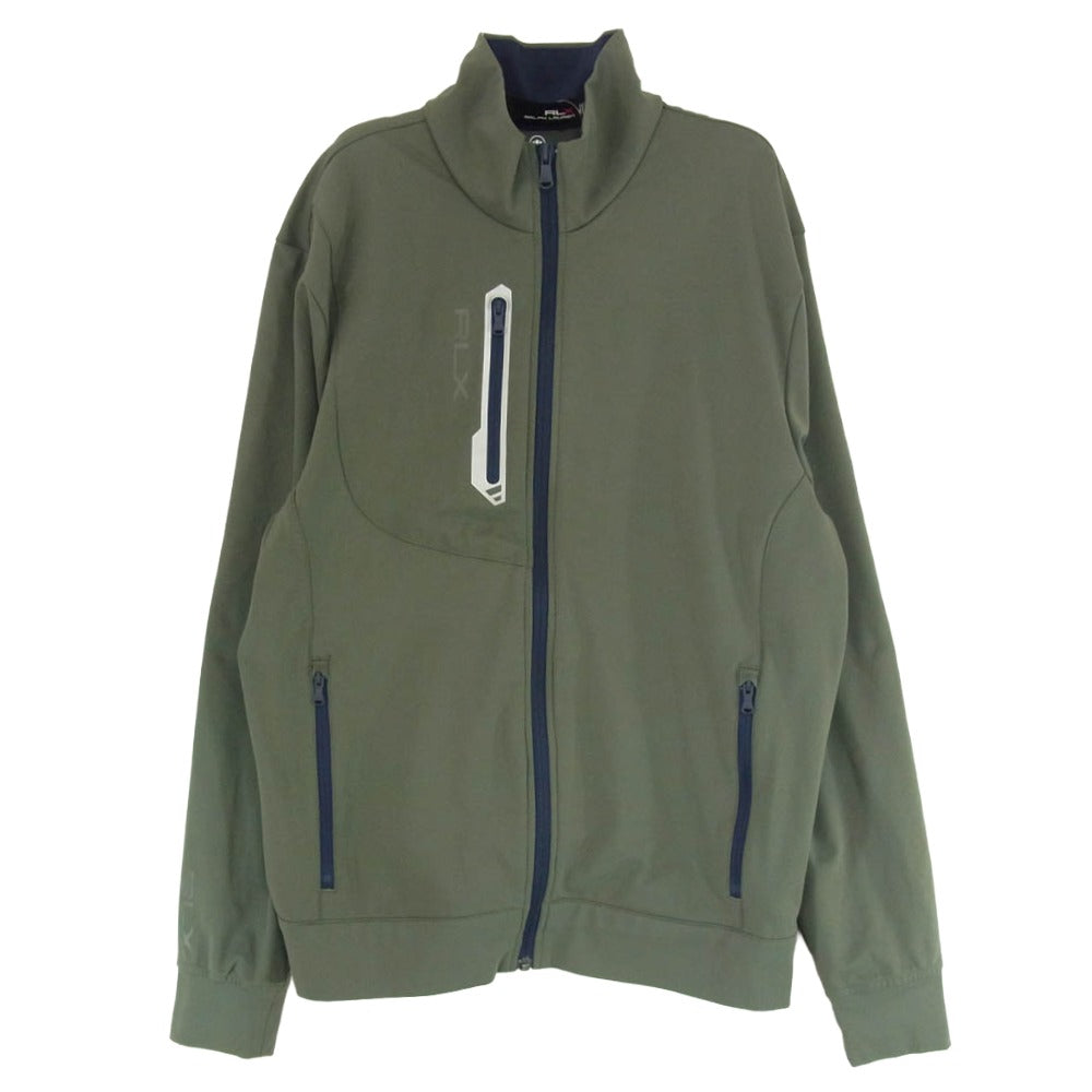 RALPH LAUREN ラルフローレン RLX ストレッチ ジップ ジャケット カーキ系 SP【中古】
