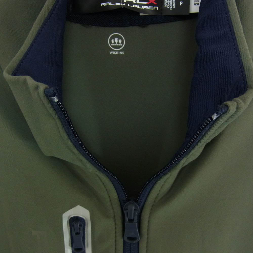 RALPH LAUREN ラルフローレン RLX ストレッチ ジップ ジャケット カーキ系 SP【中古】