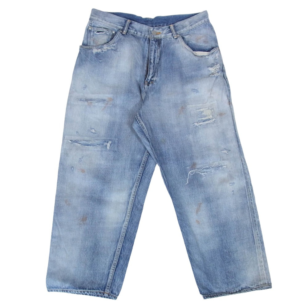 ANCELLM アンセルム 24SS ANC-PT03-RE REMAKE SELVEDGE TAPERED 5P DENIM PANTS リメイク セルビッジ テーパード デニムパンツ ジーンズ インディゴブルー系 3【中古】