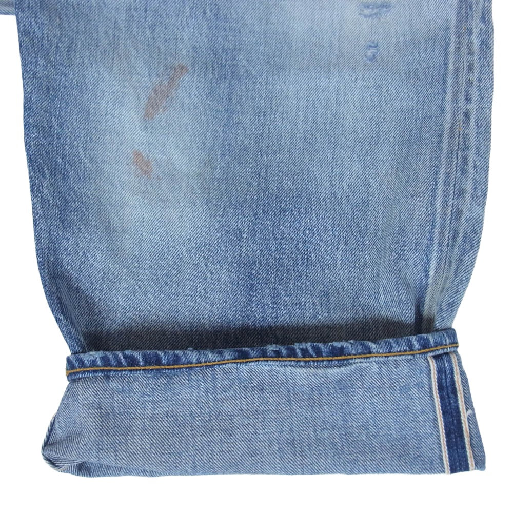 ANCELLM アンセルム 24SS ANC-PT03-RE REMAKE SELVEDGE TAPERED 5P DENIM PANTS リメイク セルビッジ テーパード デニムパンツ ジーンズ インディゴブルー系 3【中古】
