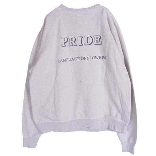 SAINT MICHAEL セントマイケル 21AW SM-A21-0000-029 RGLN SWT SH_CAMELLIA カメリア クルーネック スウェット トレーナー グレー系 不明【中古】