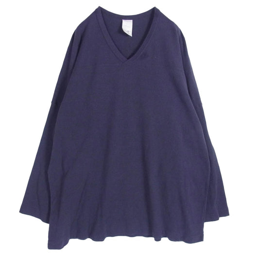 COMOLI コモリ 23SS X01-05011 コットンオーバー フライス ホッケーシャツ NAVY ネイビー系 3【中古】