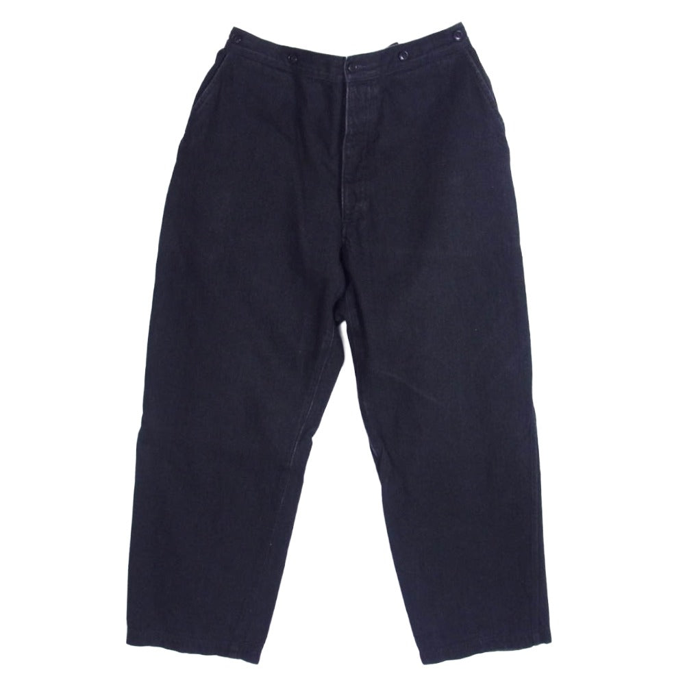 COMOLI コモリ 22AW W03-03002 デニムオーバーパンツ ブラック系 3【中古】