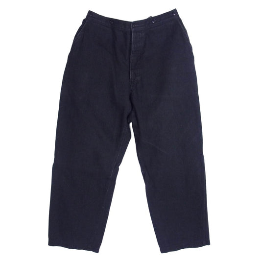 COMOLI コモリ 22AW W03-03002 デニムオーバーパンツ ブラック系 3【中古】