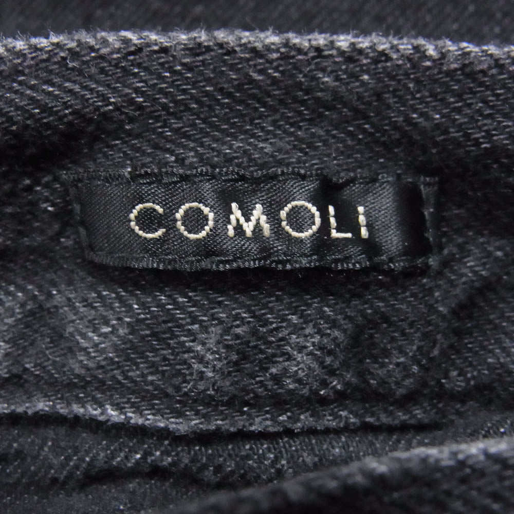 COMOLI コモリ 22AW W03-03002 デニムオーバーパンツ ブラック系 3【中古】