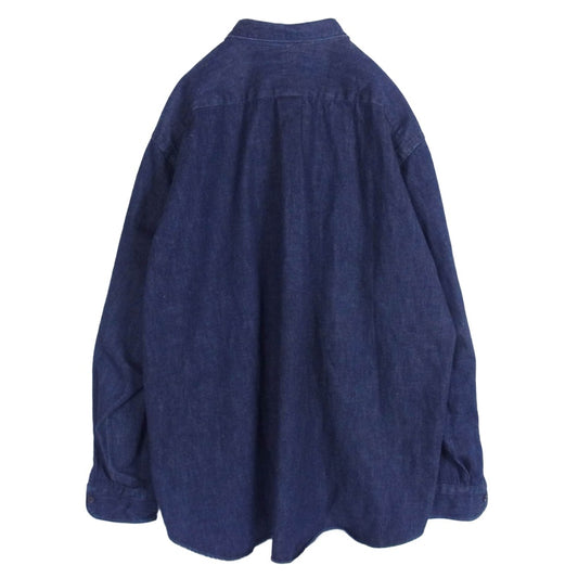 COMOLI コモリ 22AW W03-02004 デニム コモリシャツ 長袖 シャツ インディゴブルー系 3【中古】