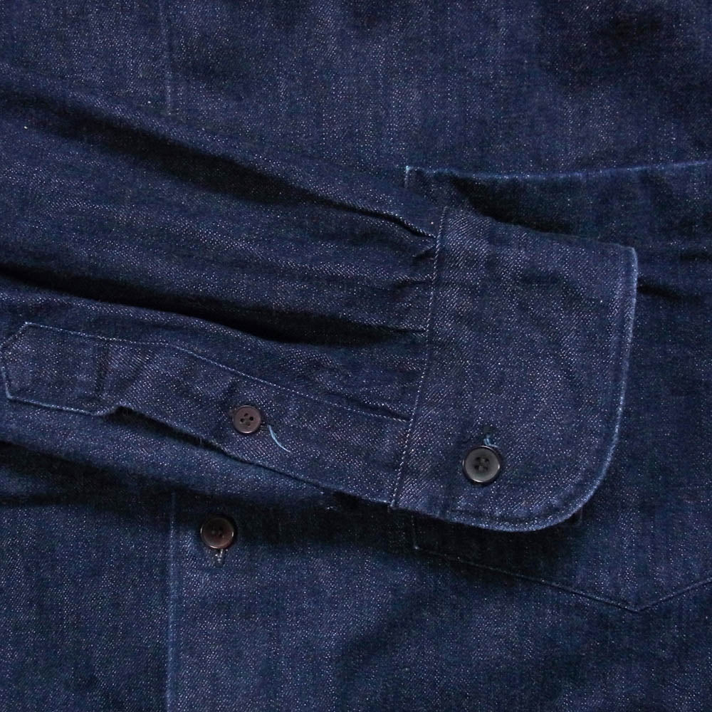 COMOLI コモリ 22AW W03-02004 デニム コモリシャツ 長袖 シャツ インディゴブルー系 3【中古】