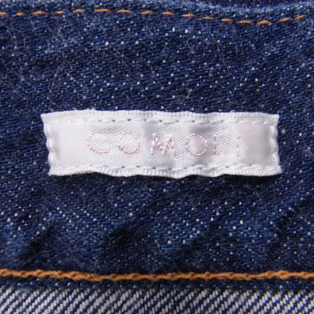 COMOLI コモリ 21AW U03-03013 デニム 5P パンツ インディゴブルー系 3【中古】