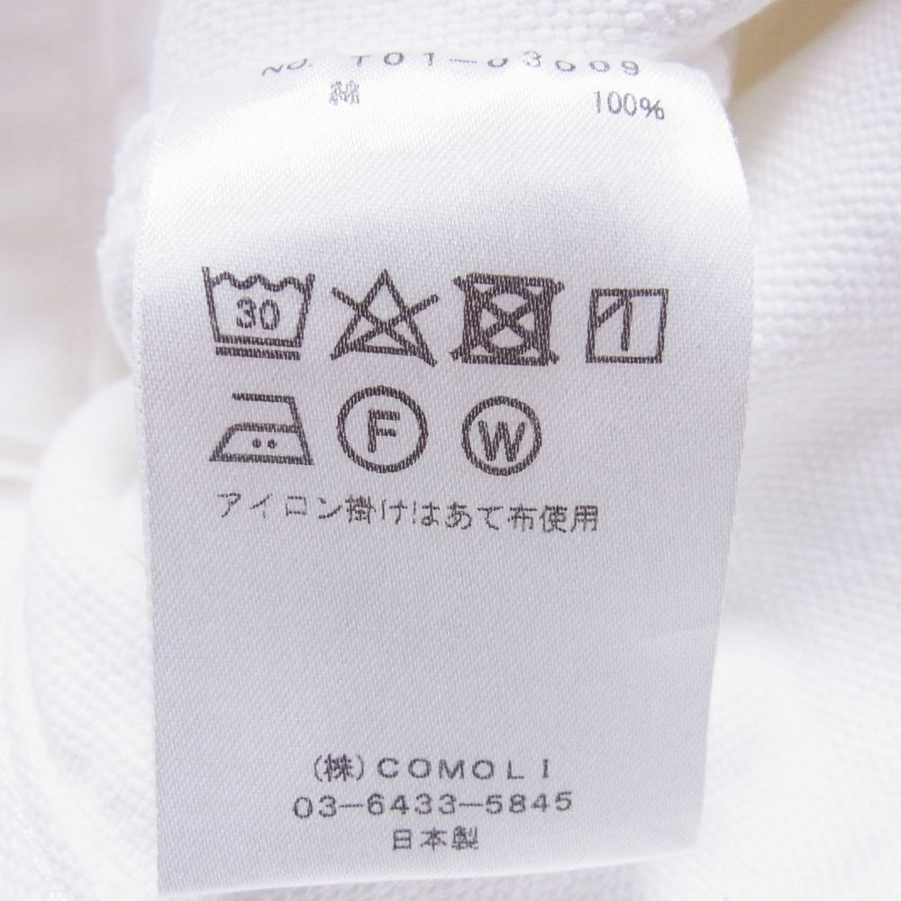 COMOLI コモリ 21SS T01-03009 コットンダック ペインターパンツ ホワイト系 3【中古】