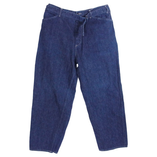 COMOLI コモリ 21SS T01-03004 ベルテッド デニムパンツ インディゴ インディゴブルー系 3【中古】