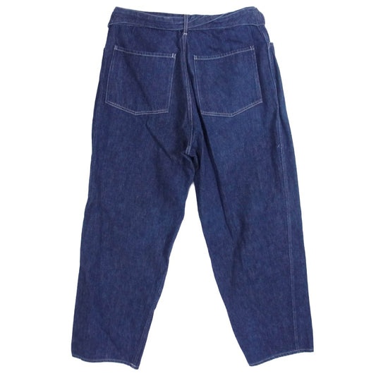 COMOLI コモリ 21SS T01-03004 ベルテッド デニムパンツ インディゴ インディゴブルー系 3【中古】