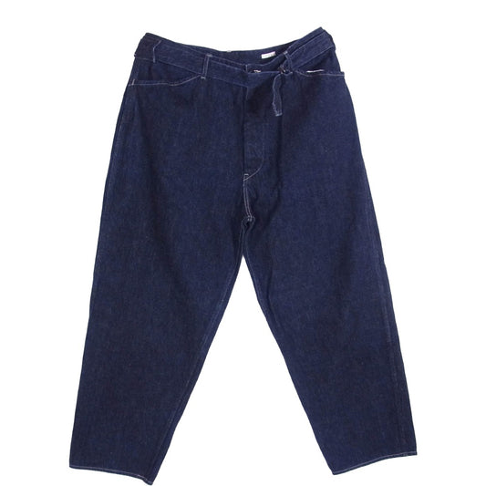 COMOLI コモリ 23SS X01-03001 ベルテッド デニムパンツ インディゴ インディゴブルー系 4【中古】