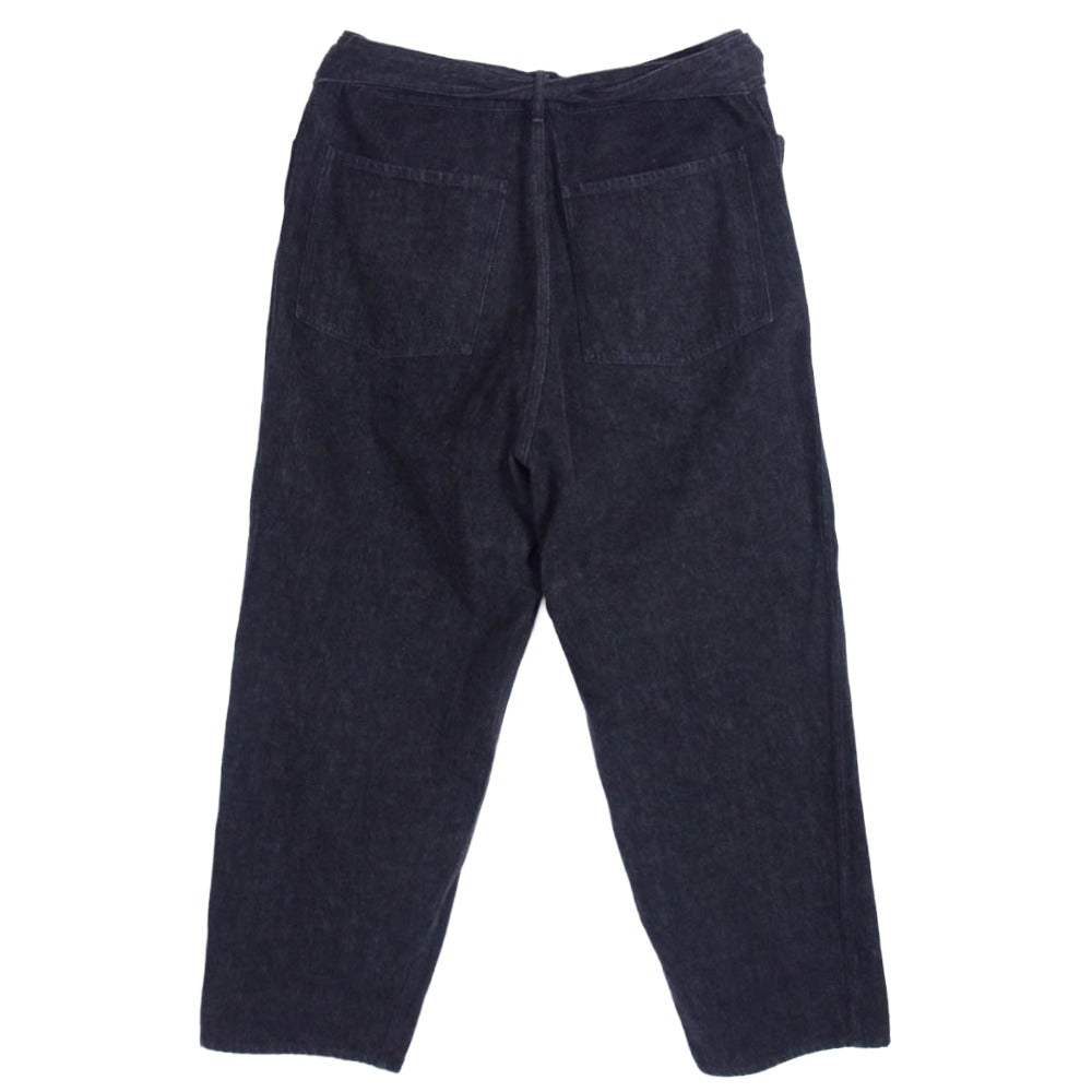 COMOLI コモリ 21AW U03-03011 ベルテッド デニムパンツ ブラックエクリュ ブラック系 4【中古】