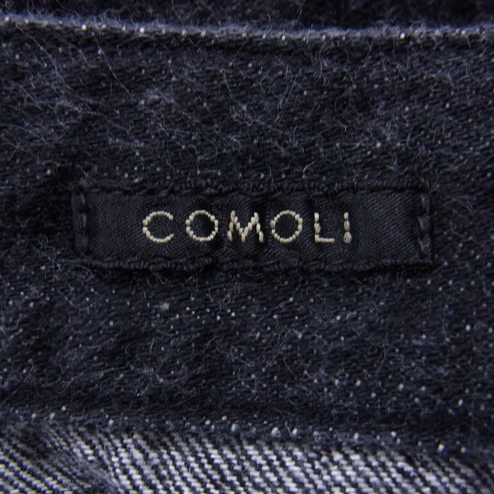 COMOLI コモリ 21AW U03-03011 ベルテッド デニムパンツ ブラックエクリュ ブラック系 4【中古】