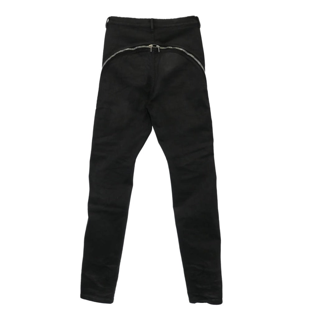 Rick Owens リックオウエンス 25AW DU02E7363-SBW DRKSHDW ダークシャドウ Bolan Banana Jeans バラン バナナ サイドジップ ワックス加工 コーティング ジーンズ デニムパンツ ブラック系 33【中古】