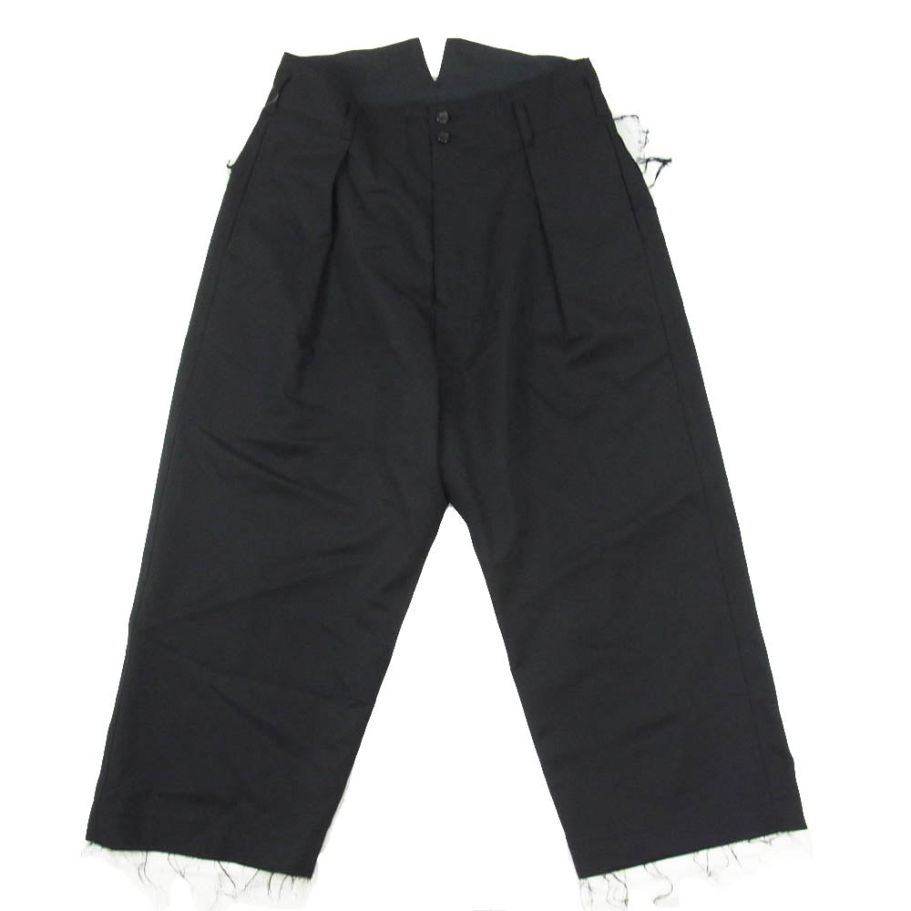 sulvam サルバム SQ-P50-100 Classic pants ウール ワイド クラシック スラックス パンツ ブラック系 M【中古】