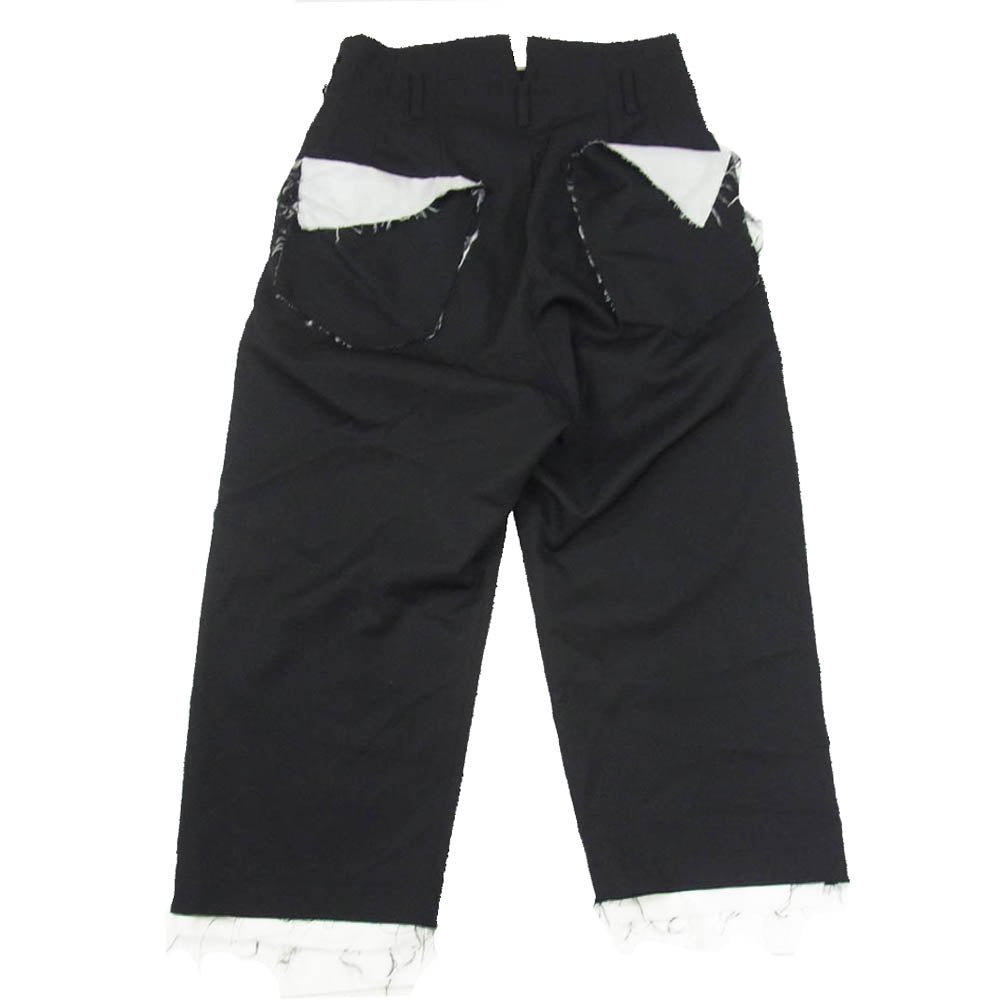 sulvam サルバム SQ-P50-100 Classic pants ウール ワイド クラシック スラックス パンツ ブラック系 M【中古】