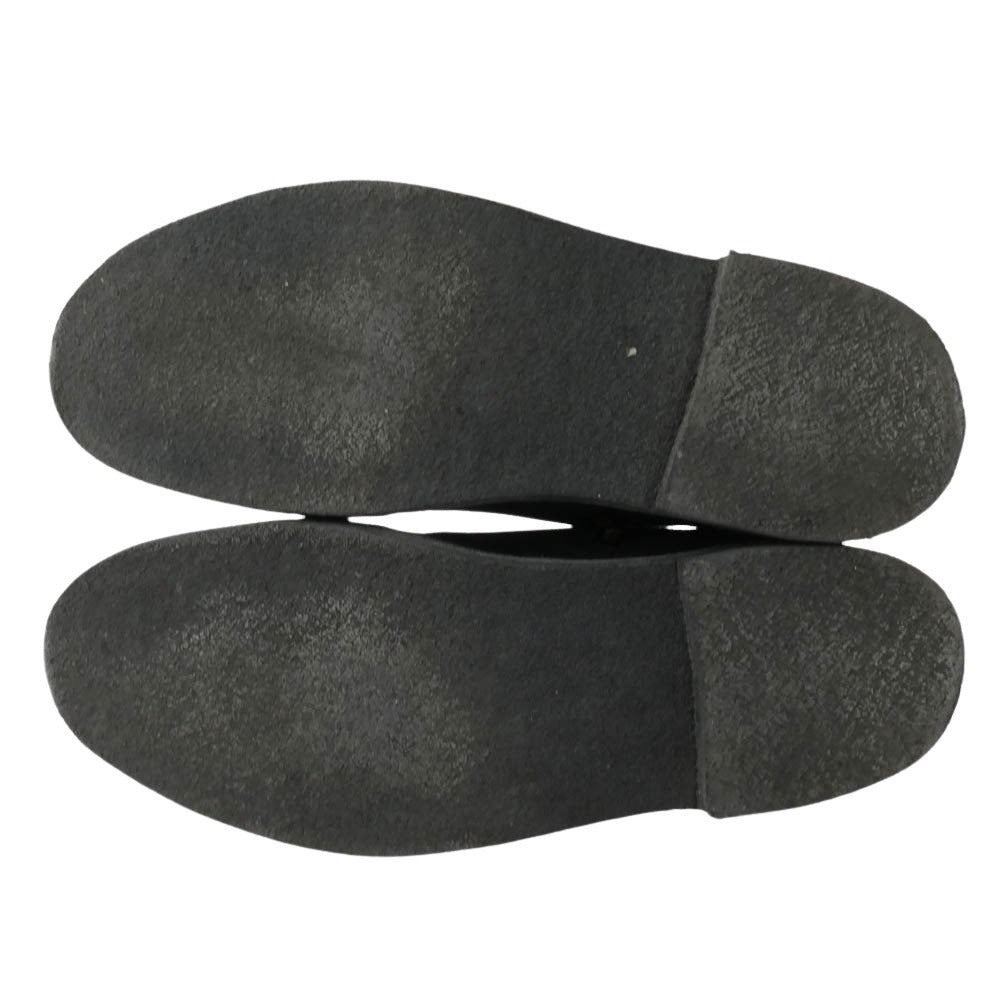 SOPHNET. ソフネット Clarks クラークス 26176817 DESERT BOOTS サイドジップ スエード デザート ブーツ ブラック系 9.5【中古】