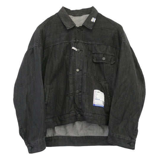 インストルメンタル I12BL001 in・stru(men-tal). インストルメンタル Cotton Tencel Denim Jacket コットン テンセル デニムジャケット ブラック系 44【美品】【中古】